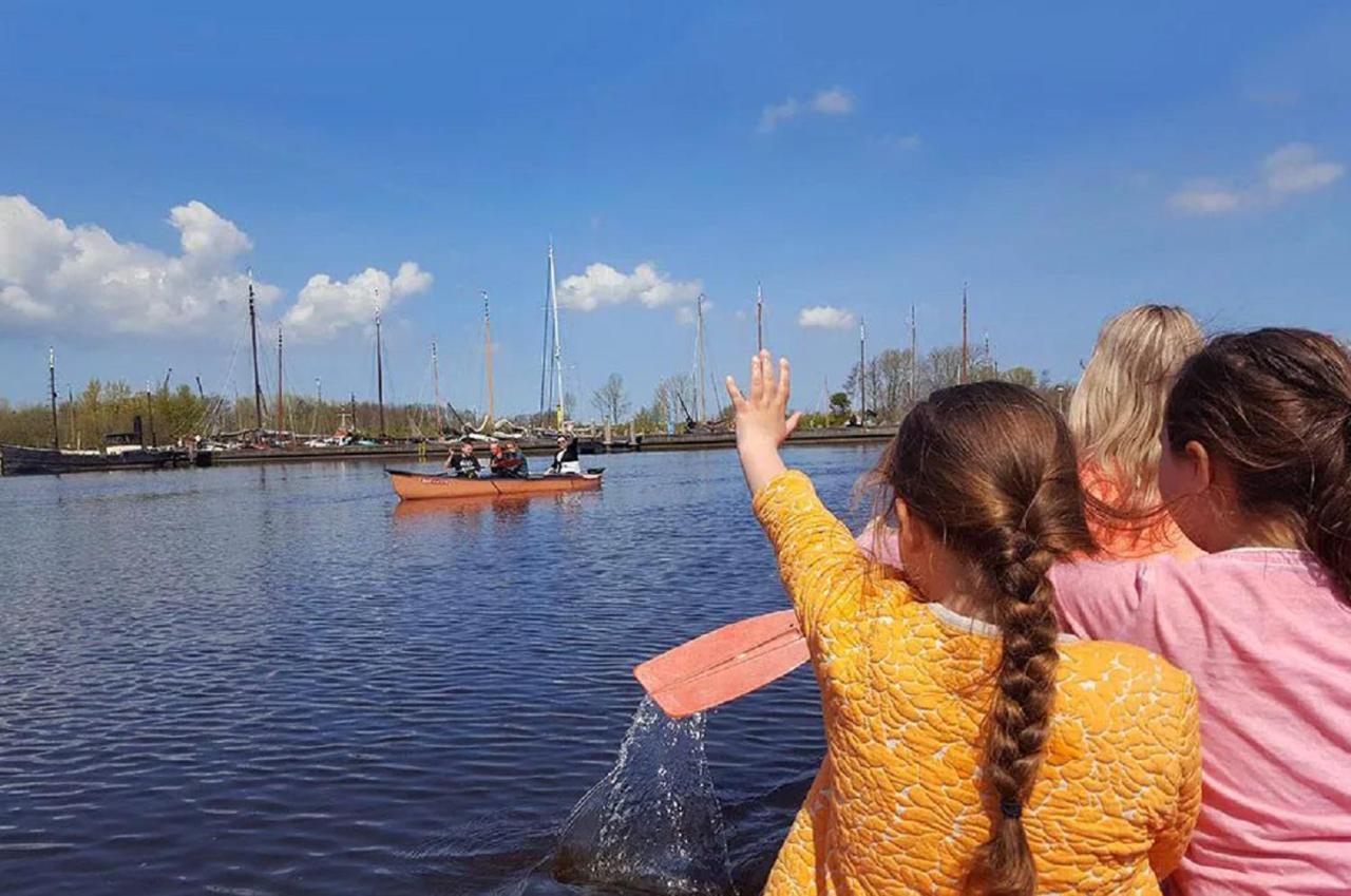 Chalet Op Camping Lauwersoog Met 3 Slaapkamers En Vaatwasser - Joycasa المظهر الخارجي الصورة